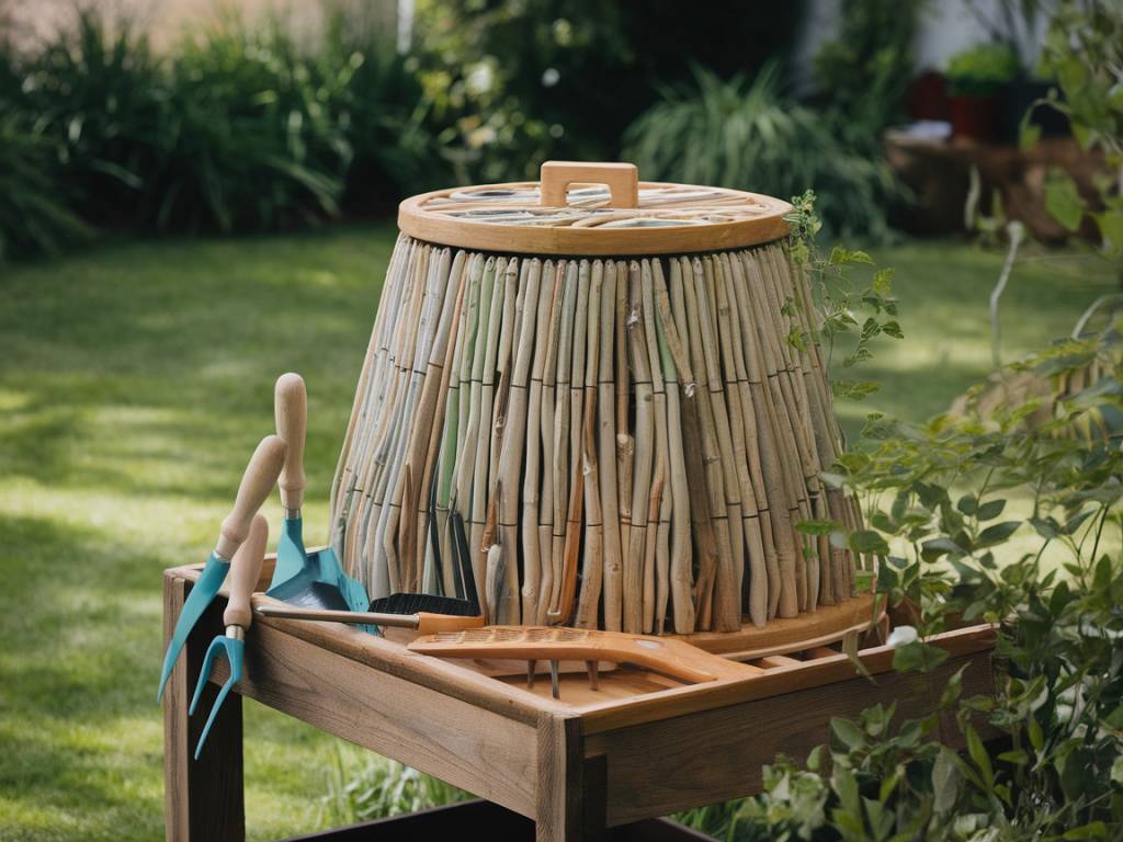 Créez un Composteur Maison Esthétique et Écologique pour Votre Jardin.